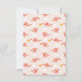 Schattigee Dragon Baby shower Uitnodiging (Achterkant)