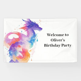 Schattigee Dragon Birthday Banner