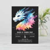 Schattigee Dragon Birthday Digital Kaart (Staand voorkant)