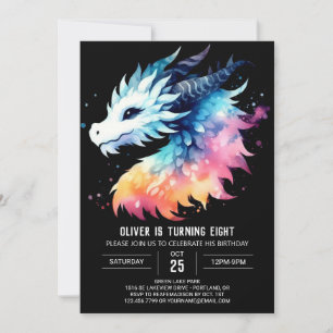Schattigee Dragon Birthday Digital Kaart
