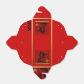 Schattigee Dragon Chinees Jaar 2024 Zodiac Verjaar Bedankdoosjes (Uitgevouwen)