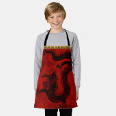 Schattigee Dragon Chinees Nieuwjaar Zodiac Verjaar Schort (Gedragen)