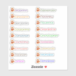 Schattigee Dragon Custom Meerdere Namen Stickers