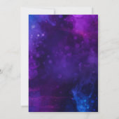 Schattigee Dragon Fantasy Dark Blue verjaardagsfee Kaart (Achterkant)