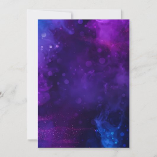 Schattigee Dragon Fantasy Dark Blue verjaardagsfee Kaart (Achterkant)