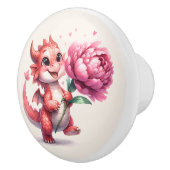 Schattigee Dragon Fantasy Liefhebbers Keramische Knop (Rechts)