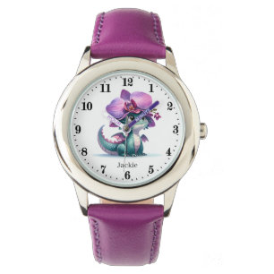 Schattigee Dragon-naam toevoegen Horloge