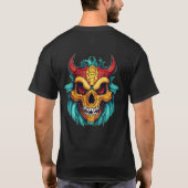 Schattigee Dragon Skull Delight: 3D Fantasy Charm T-shirt (Achterkant)