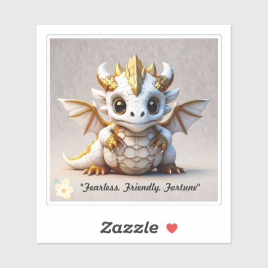 Schattigee Dragon Skull Sticker (Vel)