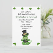 Schattigee Dragon St Patrick's Day verjaardagsuitn Kaart (Staand voorkant)