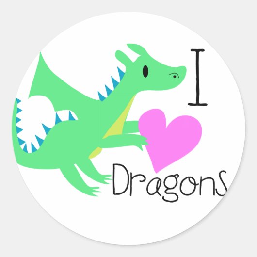 Schattigee Dragon Stickers (Voorkant)