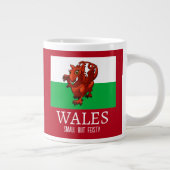 Schattigee Dragon Wales kleine maar pittige vlag C Grote Koffiekop (Rechts)