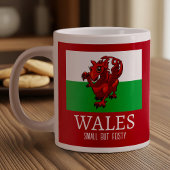 Schattigee Dragon Wales kleine maar pittige vlag C Grote Koffiekop