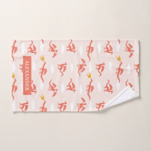 Schattigee Dragon Wild Pattern Gepersonaliseerde n Bad Handdoek (Handdoek)