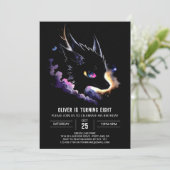 Schattigee Dragon's Sprookjesverjaardag Kaart (Staand voorkant)