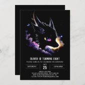 Schattigee Dragon's Sprookjesverjaardag Kaart (Voorkant / Achterkant)