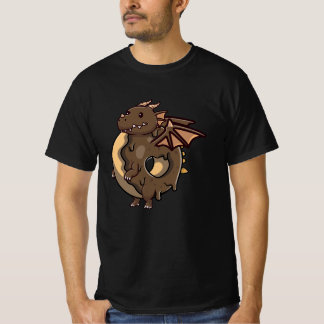 Schattigee drakendonutchocolade t-shirt