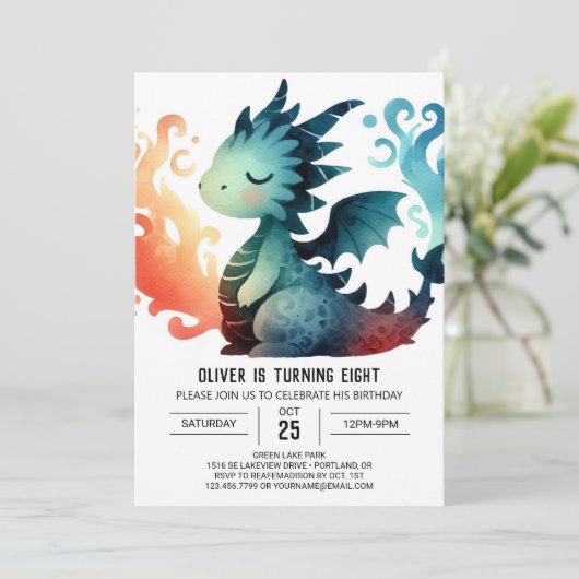 Schattigee drakenkinderen kaart (Staand voorkant)