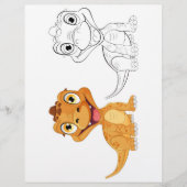 Schattigee drakenkleurplaat (Voorkant)