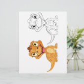 Schattigee drakenkleurplaat (Staand voorkant)