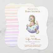 Schattigee drakenuitnodiging voor baby shower. kaart (Voorkant / Achterkant)