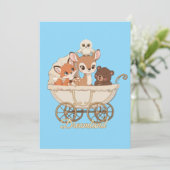 Schattigee Dreamland Woodland Animals | Baby Fox,  Aankondiging (Staand voorkant)