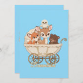 Schattigee Dreamland Woodland Animals | Baby Fox,  Aankondiging (Voorkant / Achterkant)