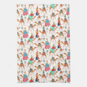 Schattigee Drie Wijze Mannen Kerstmis Theedoek (Verticaal)