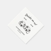 Schattigee Drinken op Amerikaanse Trouwcocktail Ta Servet (Hoek)