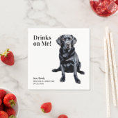 Schattigee Drinken op me labrador retriever honden Servet (Insitu)