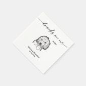 Schattigee Drinken op Me Pet Face Dog Wedding Servet (Hoek)