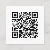 Schattigee Driving School Instructor Kaarten met Q Vierkante Visitekaartje (Achterkant)