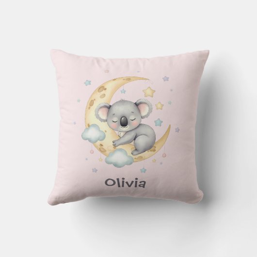 Schattigee dromerige koala meisjes kussen (Achterkant)