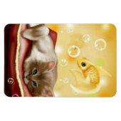 Schattigee droom kitten flexi magneet (Horizontaal)