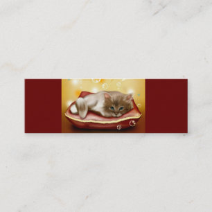 Schattigee droom kitten Visitekaartje