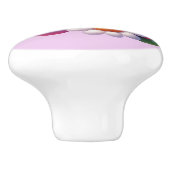 Schattigee druiven en bloemen keuken keramische knop (Zijkant)