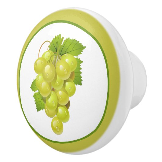 Schattigee druivenliefhebbers fruit keramische knop (Rechts)