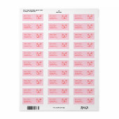 Schattigee dubbele diamanten ring roze & rood adre etiket (Full Sheet)