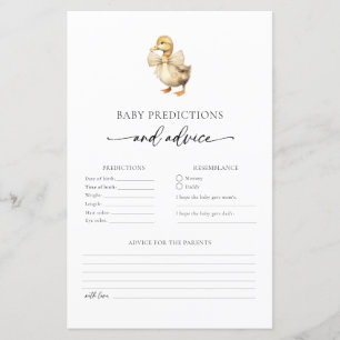 Schattigee Duck Baby voorspellingen en advies Kaar