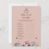 Schattigee Duck Baby Word Scramble | Baby shower s Kaart (Voorkant)