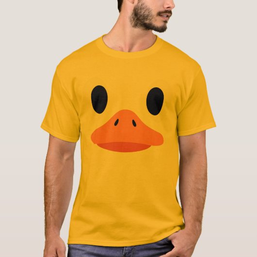 Schattigee Duck Face Halloween Kostuum Grappige Ve T-shirt (Voorkant)
