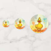 Schattigee Duck Verjaardag Party Tafel Confetti Ci (Voorkanten)