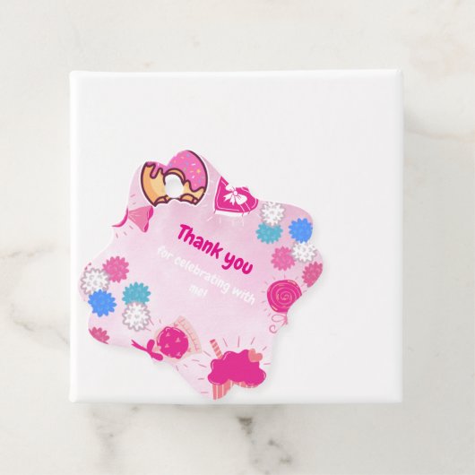 Schattigee Duck Verjaardag voorkeursmerk Bedankjes Labels (In situ)