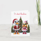 Schattigee Duckies Kerst Kaart (Voorkant)