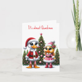 Schattigee Duckies Kerst Kaart