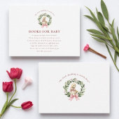 Schattigee Duckling Baby shower Book Request Informatiekaartje