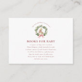 Schattigee Duckling Baby shower Book Request Informatiekaartje (Voorkant)