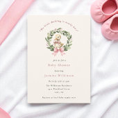 Schattigee Duckling Baby shower Uitnodiging met Ro