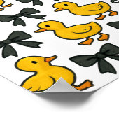 Schattigee Ducks & Bows Wall Poster – Waardepapier (Hoek)
