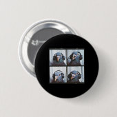 Schattigee Duif Gezicht Autisme Sensorische Vogel  Ronde Button 5,7 Cm (Voorkant /achterkant)